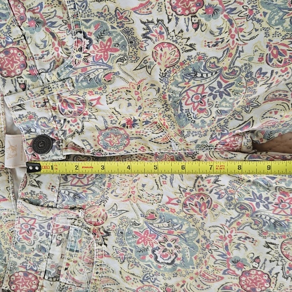 NWT true religion chrissy white paisley skinny jeans 26 - Picture 7 of 10